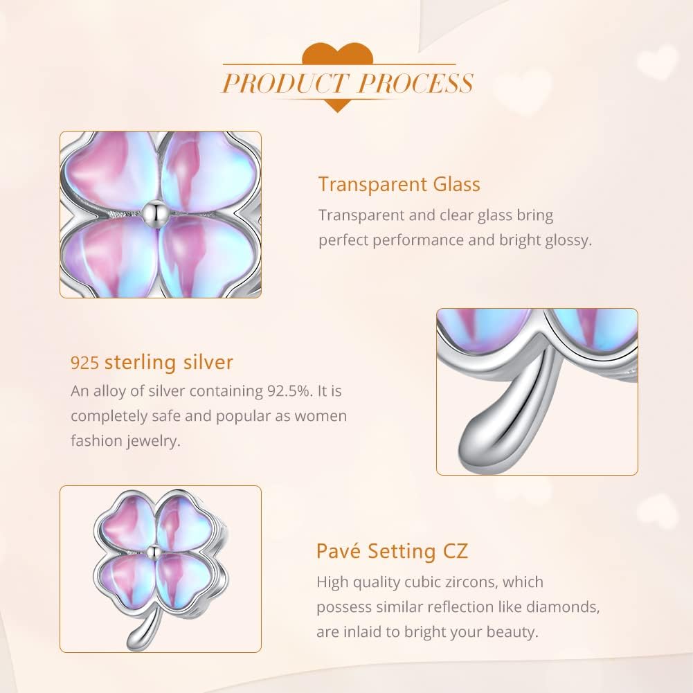 VOROCO Coffee Moon Star Dream Catcher Charms for Bracelet 925 Sterling Silver Dangle & Beads Charm for Charm Bracelet and Necklace DIY Charm Jewelry Gifts for Women - Image 5