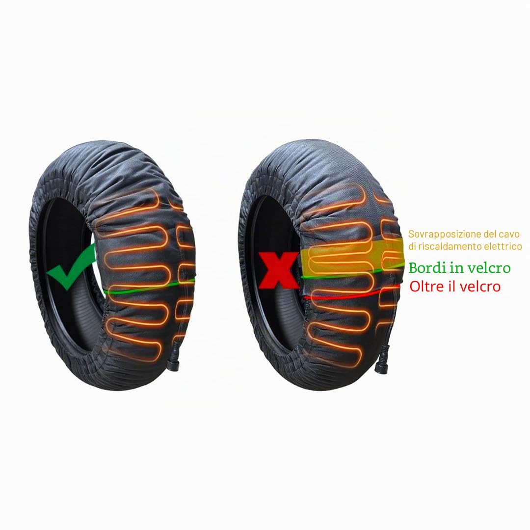 Termocoperte per pneumatici da moto R17 90-110 e 110-140