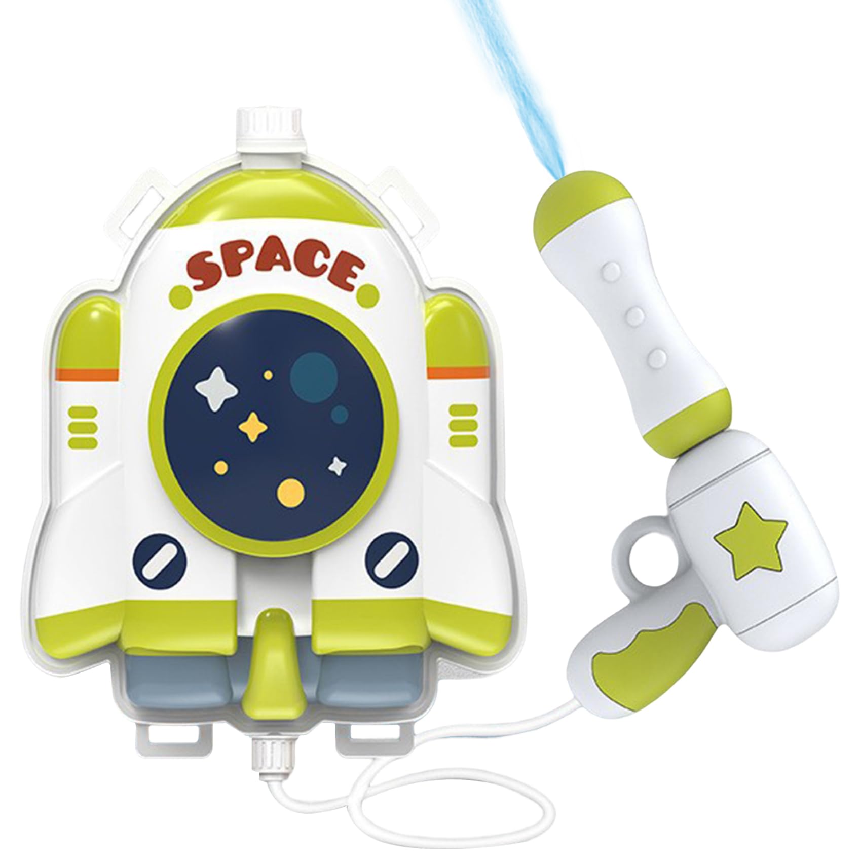 Takingup Backpack Water Gun for Kids 2500ML Tank Cute Water Pistol Toy for Pool Bath Beach Fight, Blue (Style 1), Pistol
