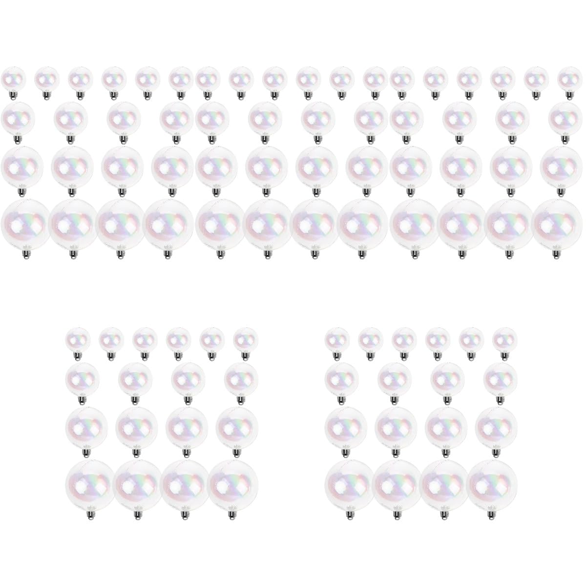 Plastique iridescente pour décoration DOITOOL : 90 pièces polyvalentes mariage et sapin