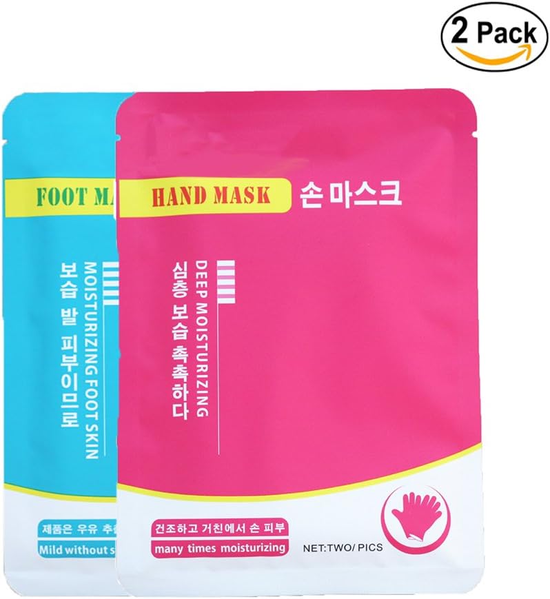 Exfoliant Peel Mask Pamty Hand and Foot Mask Moisturizing Mask Deep Hydration Foot and Hand Exfoliant Peel Exfoliating Calluses and Dead Skin Remover a Pair Foot and a Pair Hand Mask