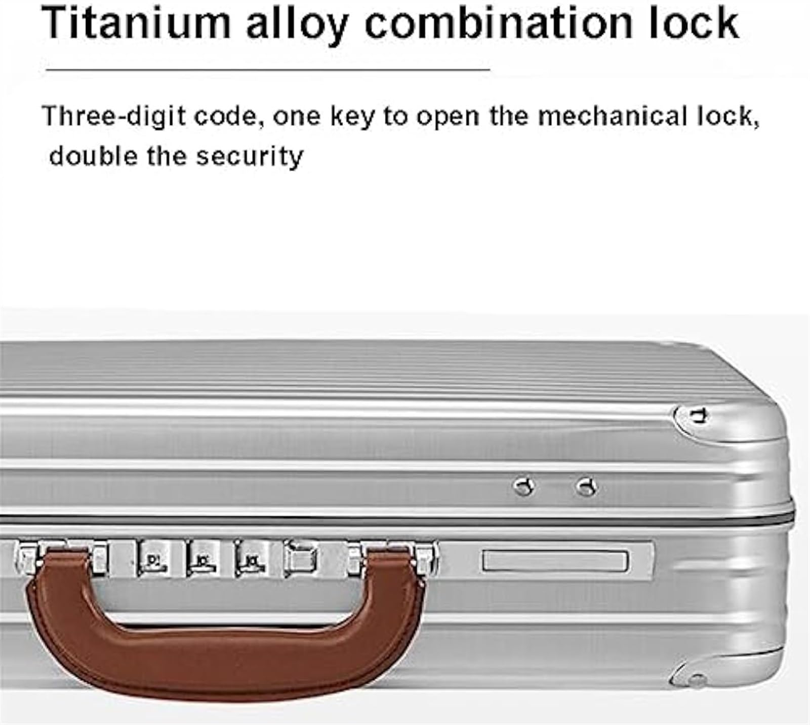 PAREKS Valigetta in alluminio con blocco password, custodia for laptop da lavoro da uomo, kit medico domestico ora cassetta degli attrezzi for strumenti e attrezzature con cinghie