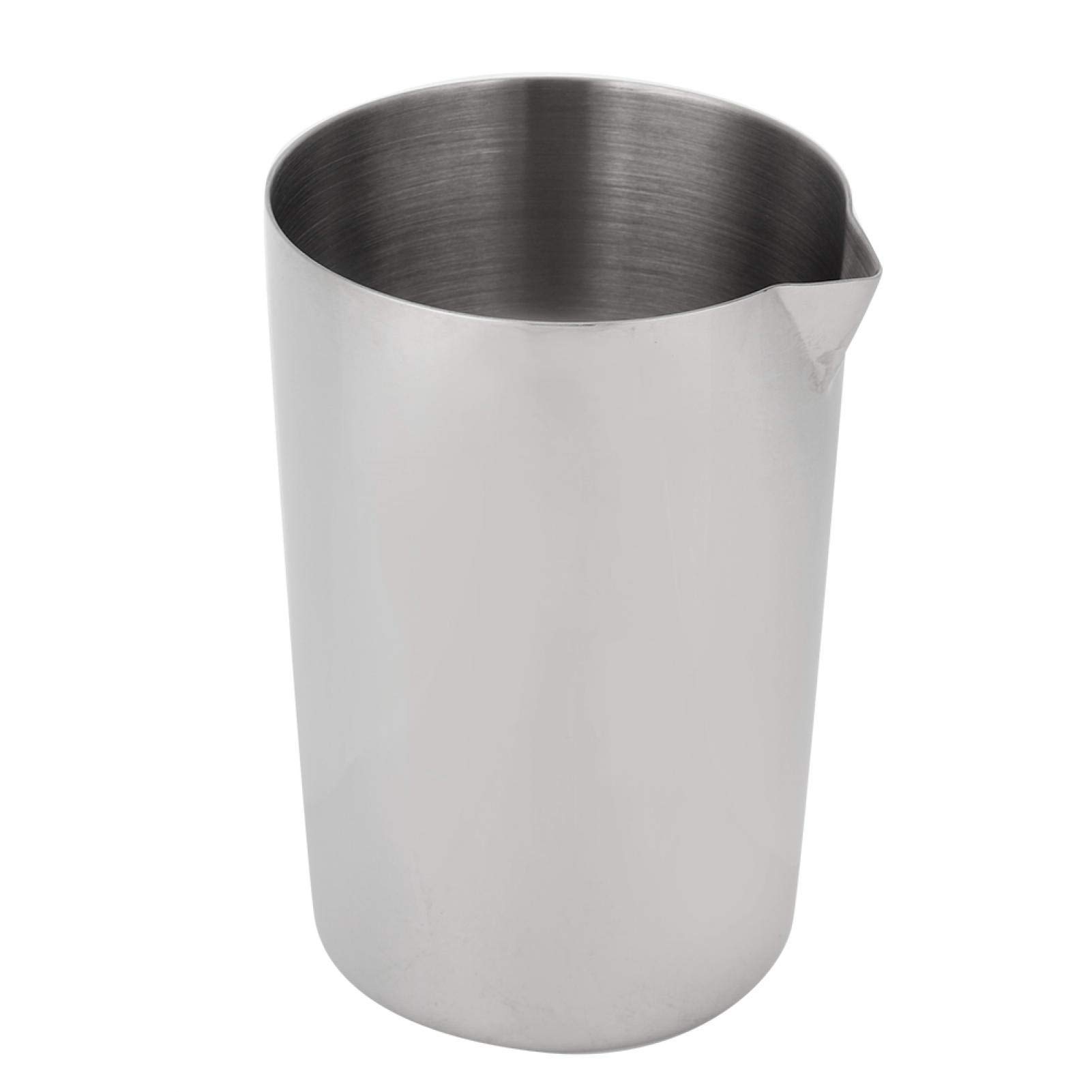 Cocktail Mixing Glass, 500 ml in acciaio inossidabile argentato Cocktail Shaker Mixer Drink Mixing Glass Barman Strumenti fai da te