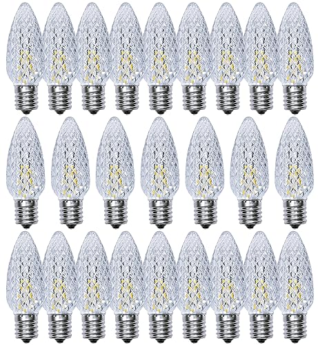 Ampoule de Noël C9 culot E17 basse consommation 0.7W pour éclairage hivernal