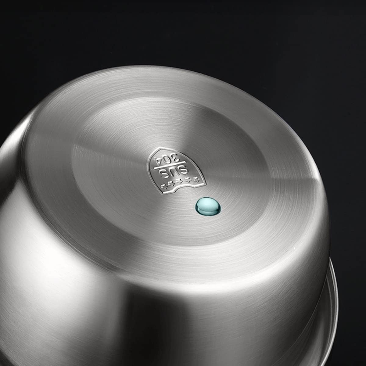 Pots and Bowls 2 Piece Sets, Mixing Bowls, Cooking Baking Barbecue Serving Trays, 304 Stainless Steel Stacking Storage Cookware