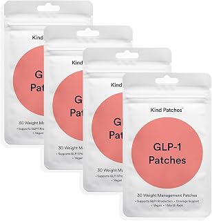 GLP - 1 Patches by Kind Patches for Unisex - 30 Count Patches - Pack of 4