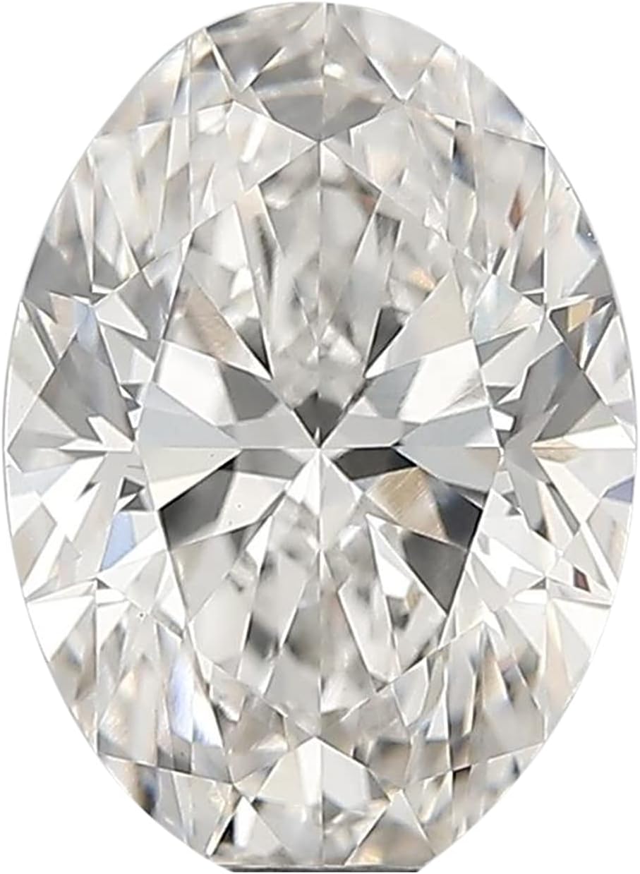 IGI Certified Laser Inscribed Loose Oval Cut Lab Grown Diamond (2.25ct, VS-SI G-H) For Engagement Ring, Pendant, Necklace, Earring