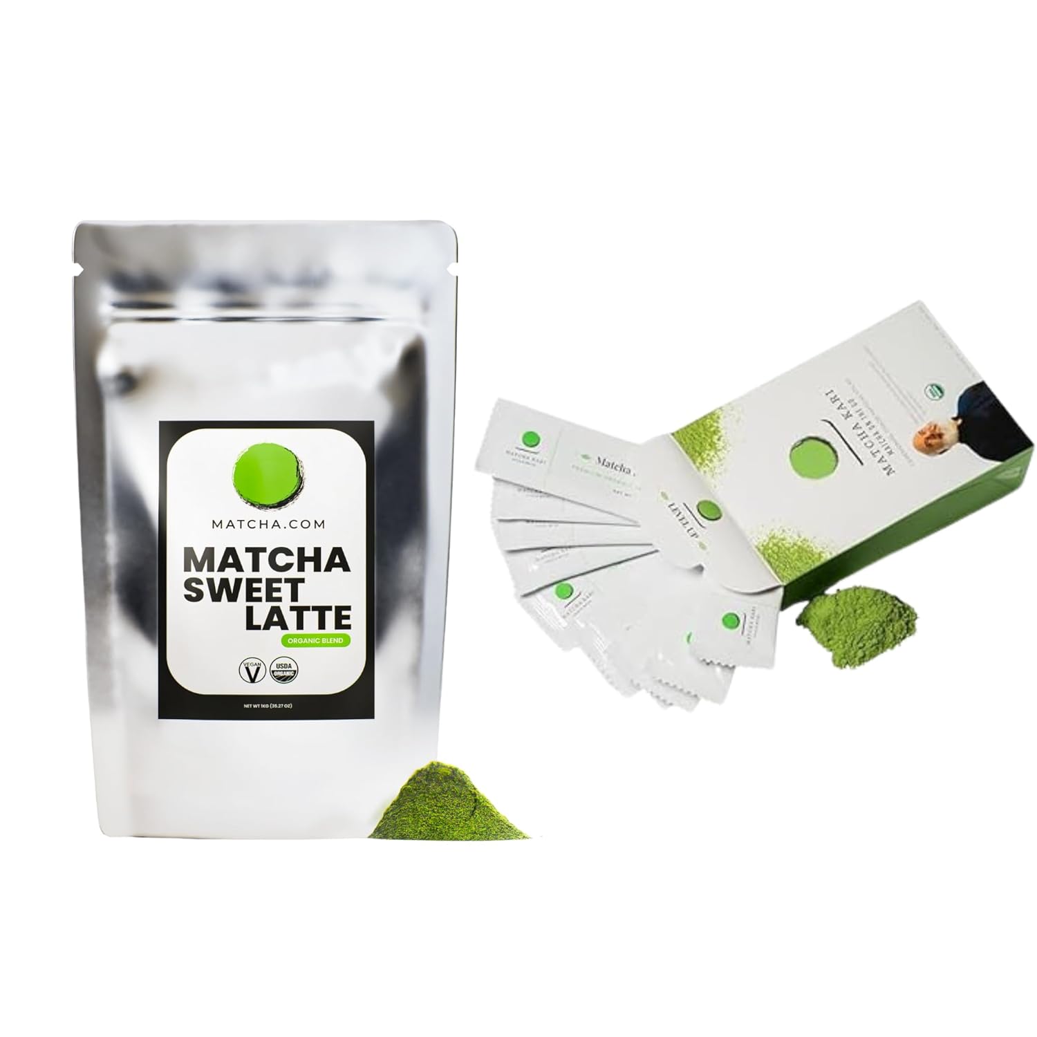 Matcha Kari Sweetened Matcha + 12 Count Sticks