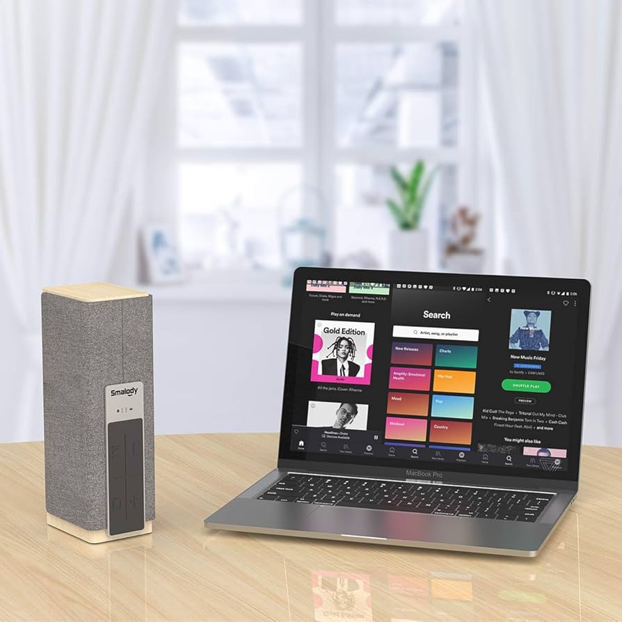 Amazon | 木製 Bluetooth スピーカー PC スピーカー Smalody 20W