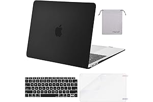 MOSISO Black Case for 13 inch MacBook Air 2022-2018