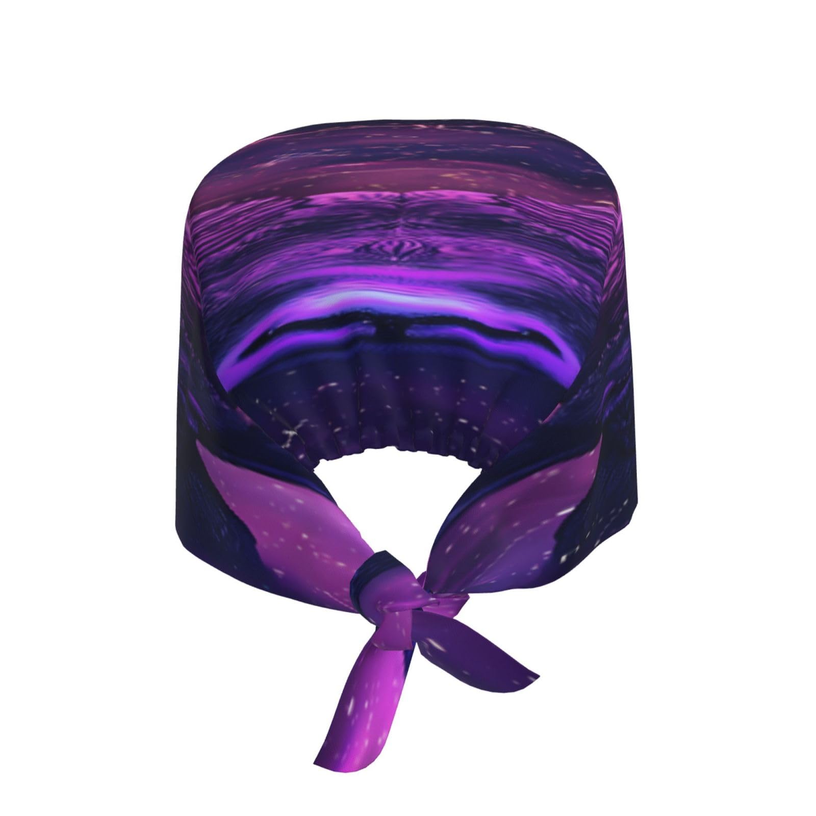 Kuilepa Purple Starry Sky Antelope Print Working Caps With Sweatband Adjustable Working Hats Elastic Scrub Hats Nurse Scrub Cap Nurse Hats