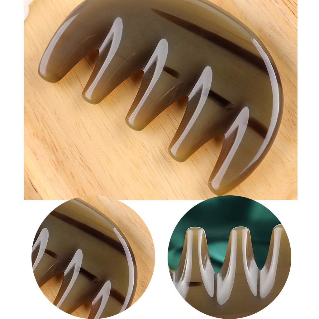 YXCKG Gua Sha Massage Tools, Set di Bellezza per Donne per la Pelle del Viso, Strumenti di Terapia Fisica di sanità, Set Gua Sha Corno di Bue Naturale per Corpo, Pettine per Massaggio alla Testa