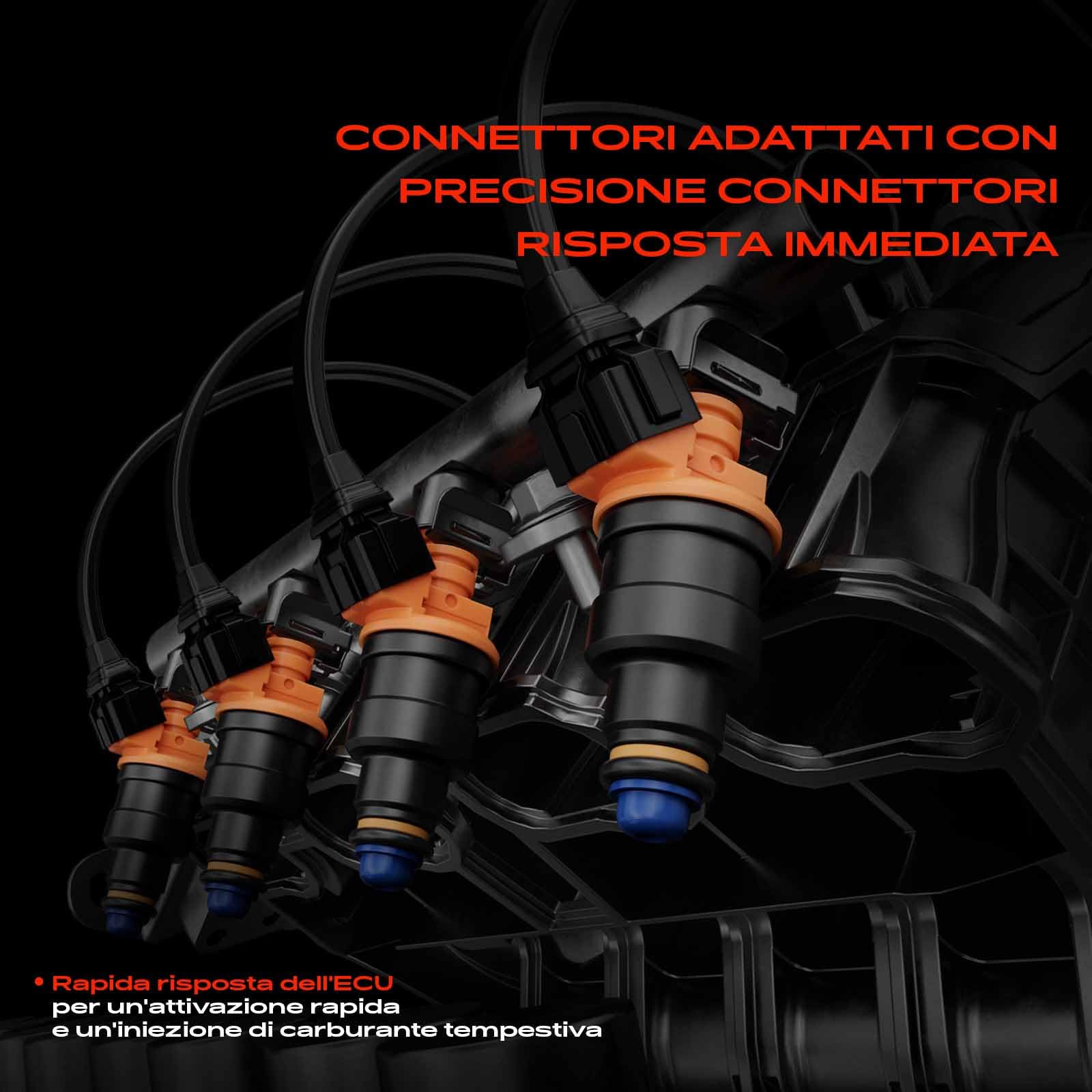 Frankberg 4x Iniettore Valvola di Iniezione Compatibile con Brava 182 1.2L 2000-2001 Palio 178 1.2L 2000-2011 Punto 188 1.2L 1999-2006 Replace# 0280155816