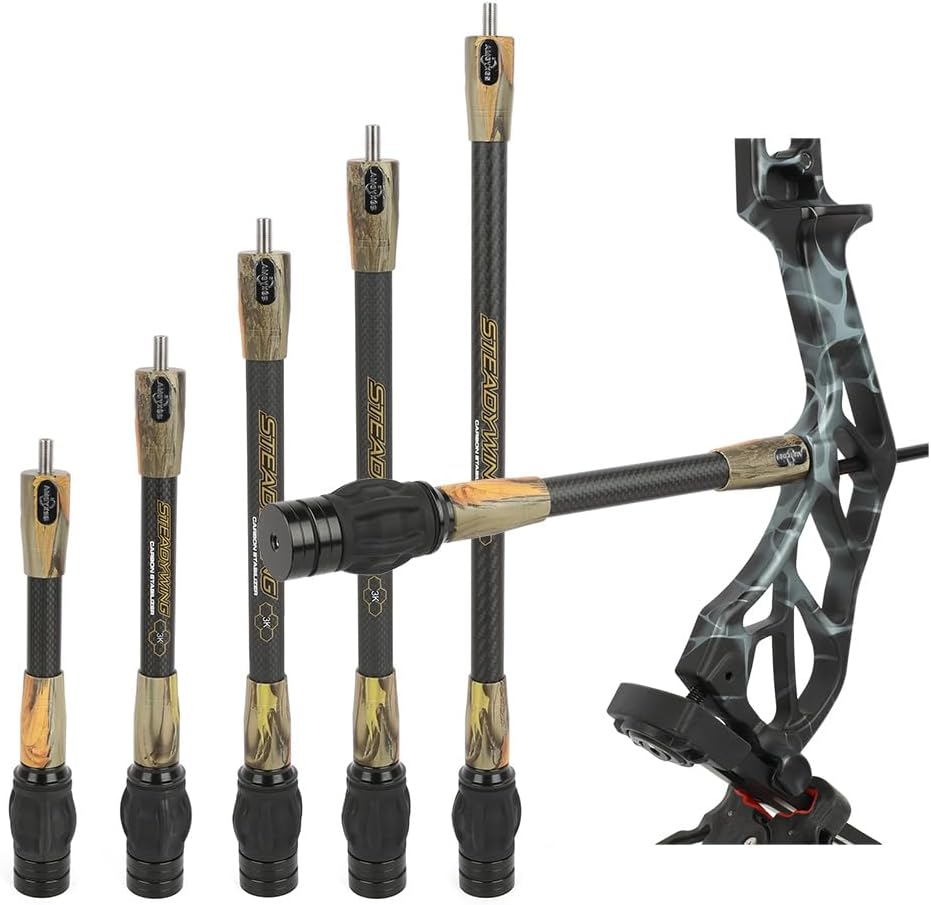 Compound Bow Carbon Balance Bar - 6/8/10/12/15 Inch Stabilizer Weight, Dedicated for Archery Target Practice and Hunting Expeditions