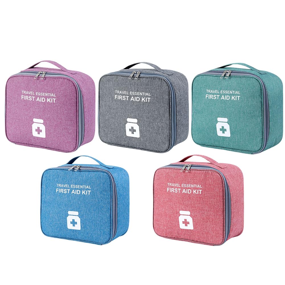 Borsa Pronto Soccorso Vuota First Aid Kit Pouch Kit di Pronto Soccorso da Viaggio Borsa per Medicinali da Viaggio per Casa, Esterno, Ufficio, Alpinismo, Campeggio