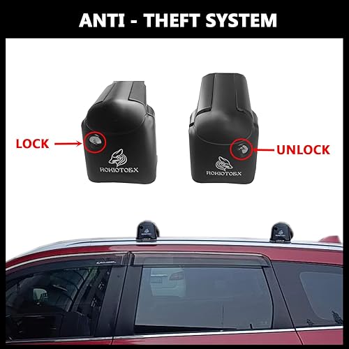 Miniatura 6 de ROKIOTOEX Coyote - Barras transversales para Kia Sportage Hybrid EV 2023-2024, rieles laterales empotrados PHEV, barras transversales con cerradura