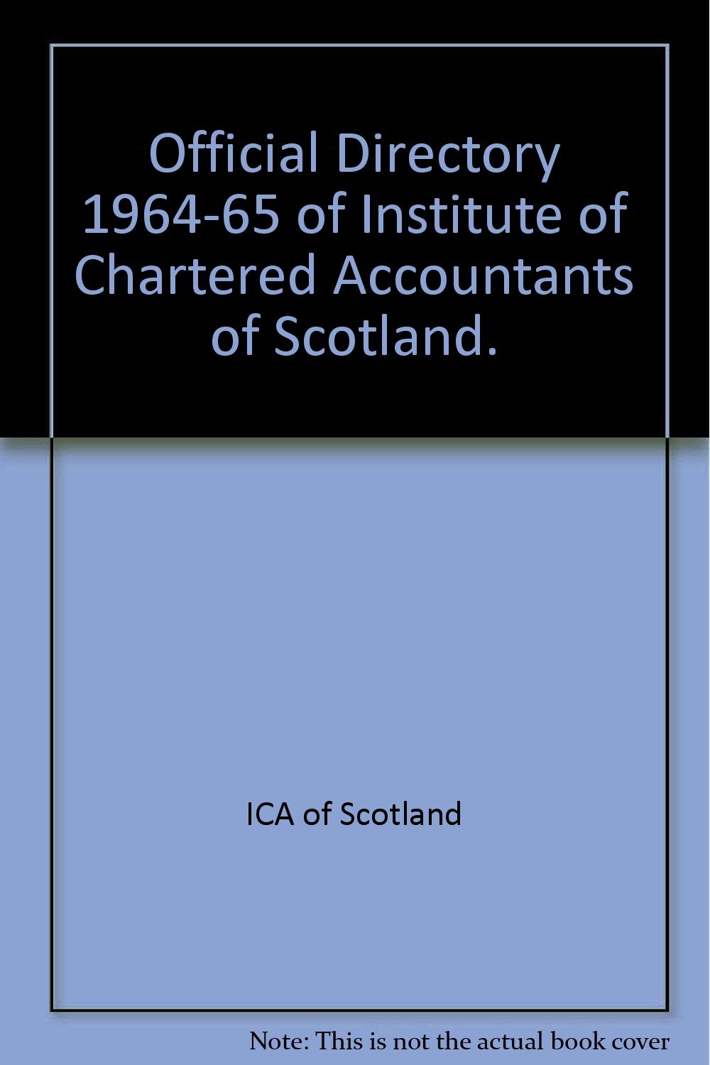Official Directory Institute of Chartered Accountants of Scotland
