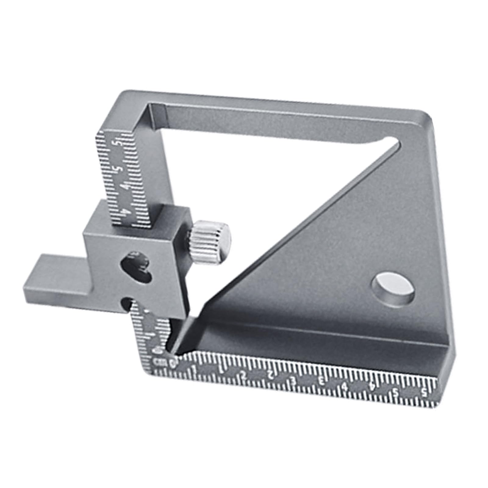 Hzbb With Slider Multiple Function Aluminum Metal Woodworking Ruler For Height Width Depth Angled Measurement In Carpentry Projects Multiple Function Woodworking Ruler Aluminum Metal