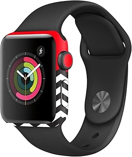 MightySkins Skin Compatible with Apple Watch Series 2 38mm - Red Chevron | Protective, Durable, and Unique Vinyl Decal wrap Cover | Easy to Apply, Remove, and Change Styles | Made in The USA