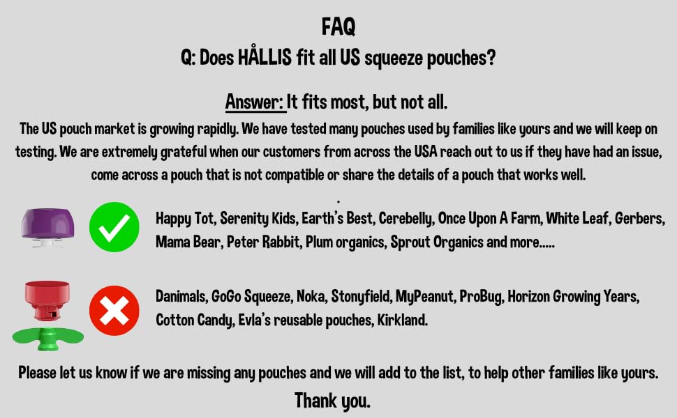 Miniatura 5 de HÅLLIS The Swedish Squeeze Pouch Holder  Paquete de 2  El producto de bebé que no sabías que te estabas perdiendo, disfruta de un aperitivo sobre la