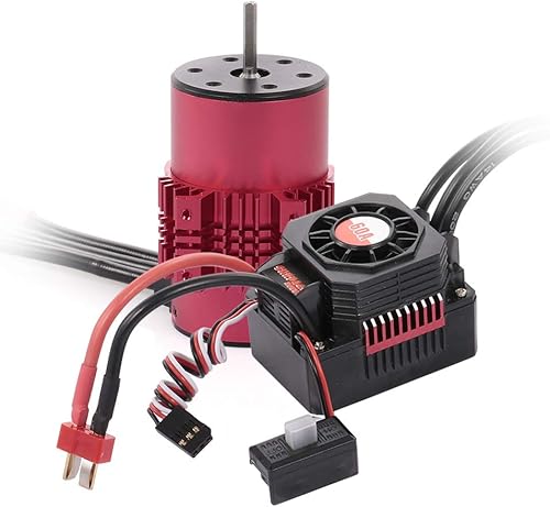 GoolRC Surpass Hobby 3660 Motor sin escobillas y combinación ESC, motor sin escobillas de 2600 KV y ESC 60A para escala 1/10 RC Car Truck Accesorio
