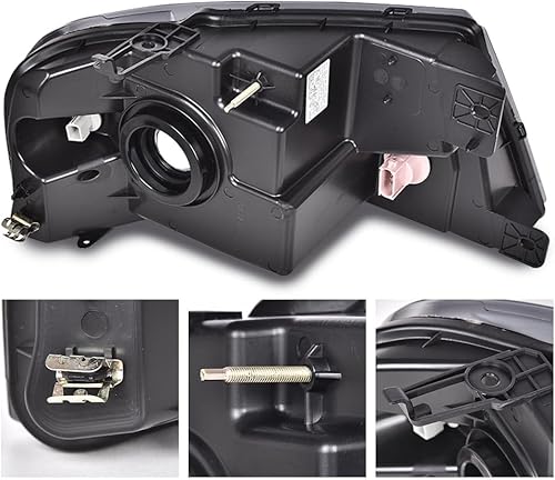 Miniatura 8 de G-PLUS Conjunto de faros delanteros, compatible con Ford F150 2004-2008Lincoln Mark LT 2004-2008 (no compatible con modelos de camas F150