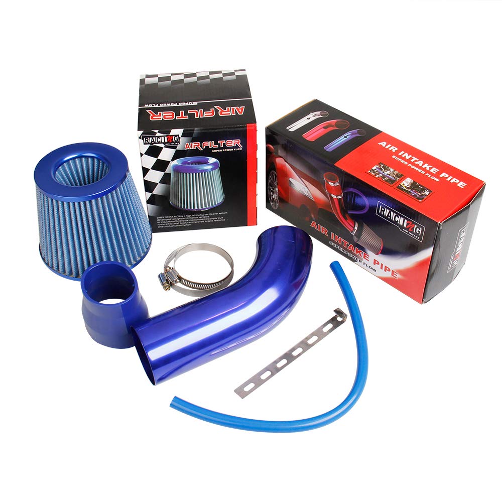 Turbonator Dual Fan, Gas Fuel Turbine Super Air Intake Turbonator Fuel Saver Car Air Intake Dual Fan Gas Fuel Saver voor auto voor autoliefhebbers(blauw
