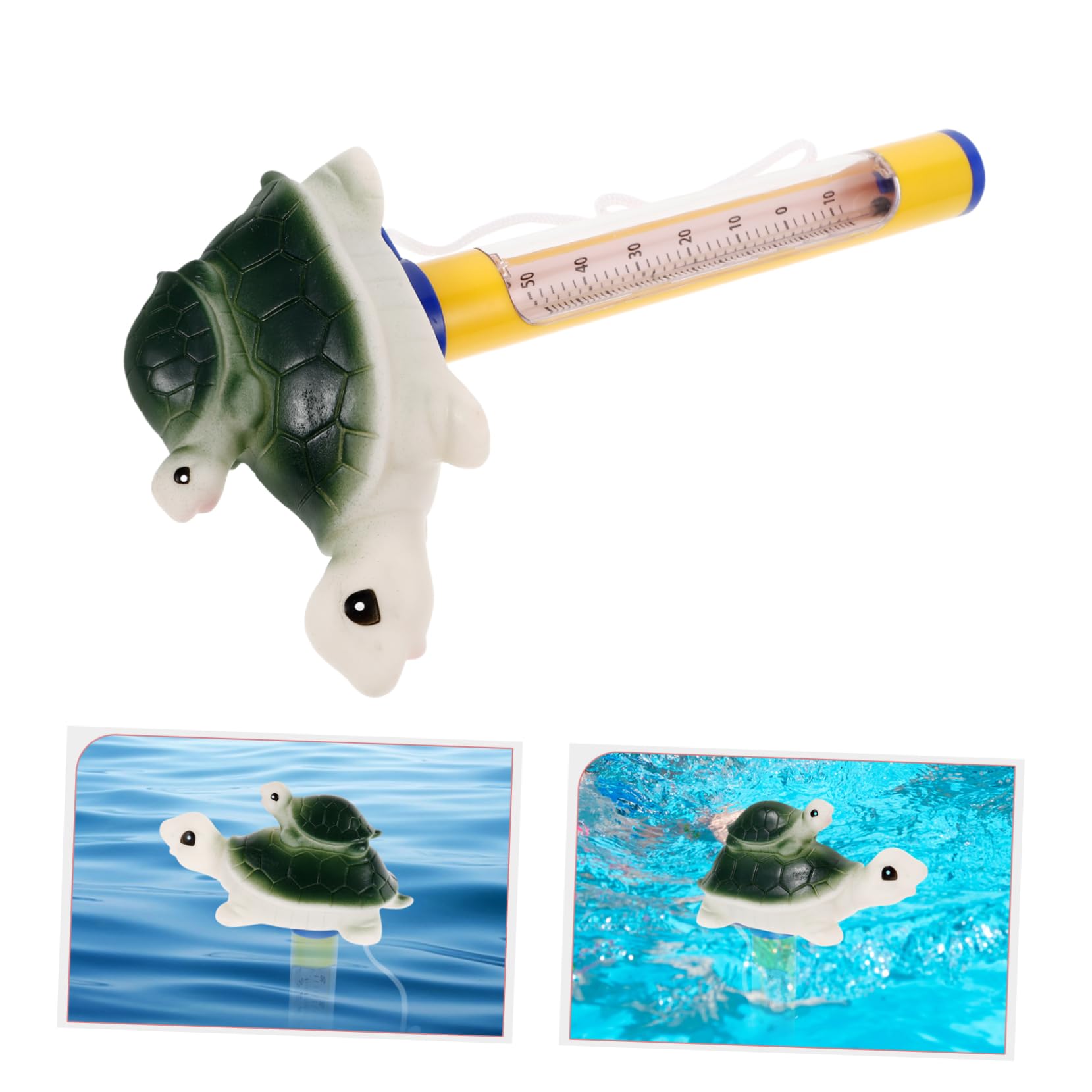 5 Pièces Thermomètre Flottant de Tortue Thermomètre de Température pour Spa Aquariums Design Durable Mesure Précise pour Bébés