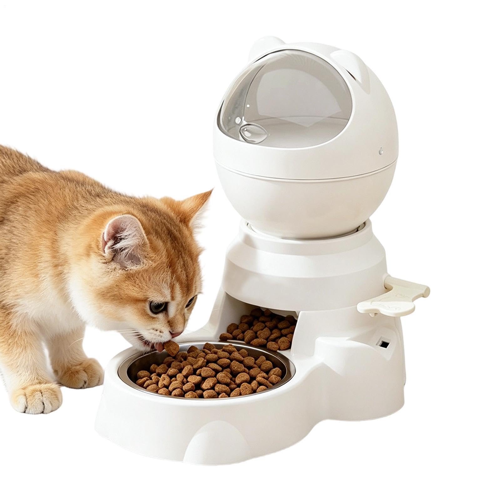 Distributore Di Cibo Gatto - Ciotola Automatica Di Allenamento Della Memoria | 1,5 L Distributore Di Cibo E Giocattolo Di Dolcetti Canino | Per Gattino Cucciolo Piccolo Medio Interno Esterno Ma