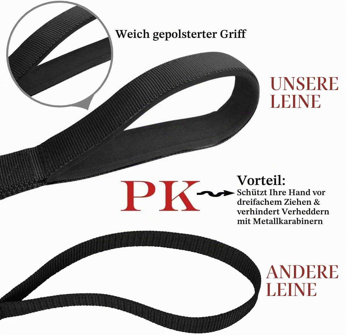 ASOCEA 3 Hundeleinen Verwicklungsfrei 3 in 1 Hundeleinen-Kuppler 360° Drehbare Dreifache Leine für Haustiere Einstellbare Abnehmbare Nylon-Traktionsleine für 1/2/3 Kleine Mittlere Hunde Laufen