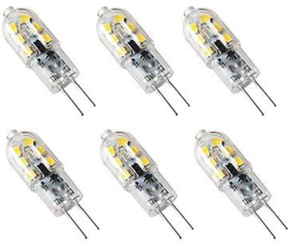 LED Lampen-Korn 12V G4 Pin 3W Kleine Glühlampe Highlight Kristalllampe Energiesparende Lichtquelle (5-Pack) (Color : White)