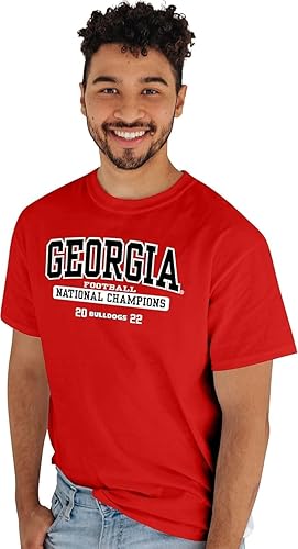 Miniatura 5 de Blue 84 Camiseta oficial de la NCAA de los Georgia Bulldogs National Champs para hombre, color rojo intenso