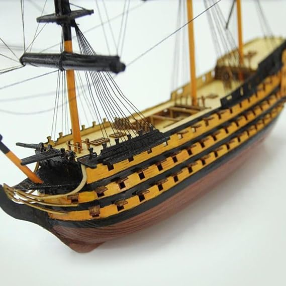 HMS Victory Wooden Model Ship Kit, 1:200 Scale 3D Historic Sailing Ship, DIY Hobby Craft Kit for Adults, Royal Navy Battleship Display Model