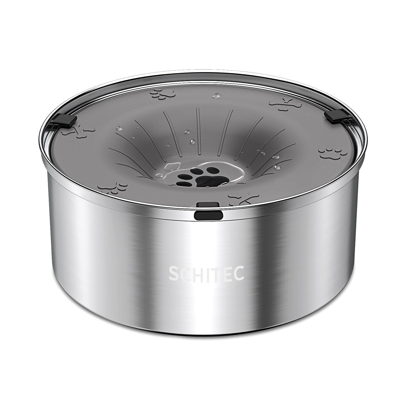 SCHITEC 犬 ペット 水飲み器 給水皿【大容量・溢れ防止・犬・猫用・防錆・…