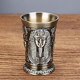 Design unique de l'Égypte ancienne : ce verre à whisky présente un style rétro chic avec un motif finement sculpté par l'Égypte ancienne. Son design charmant et unique ajoute une touche d'élégance vintage à votre expérience de boisson.