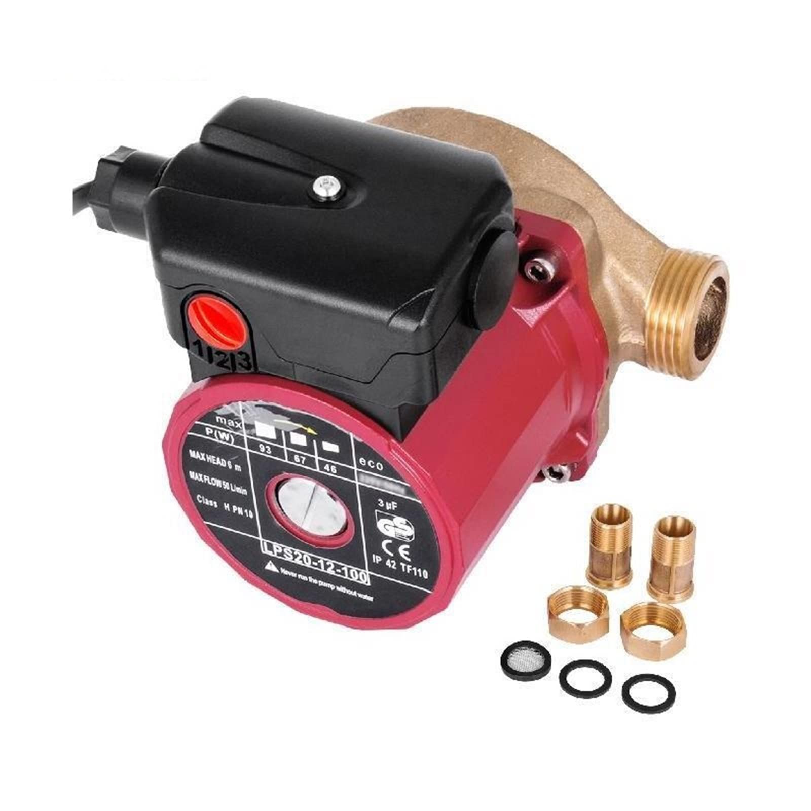 Pompe de circulation d'eau 50L/min à 3 vitesses pour douche et jardin