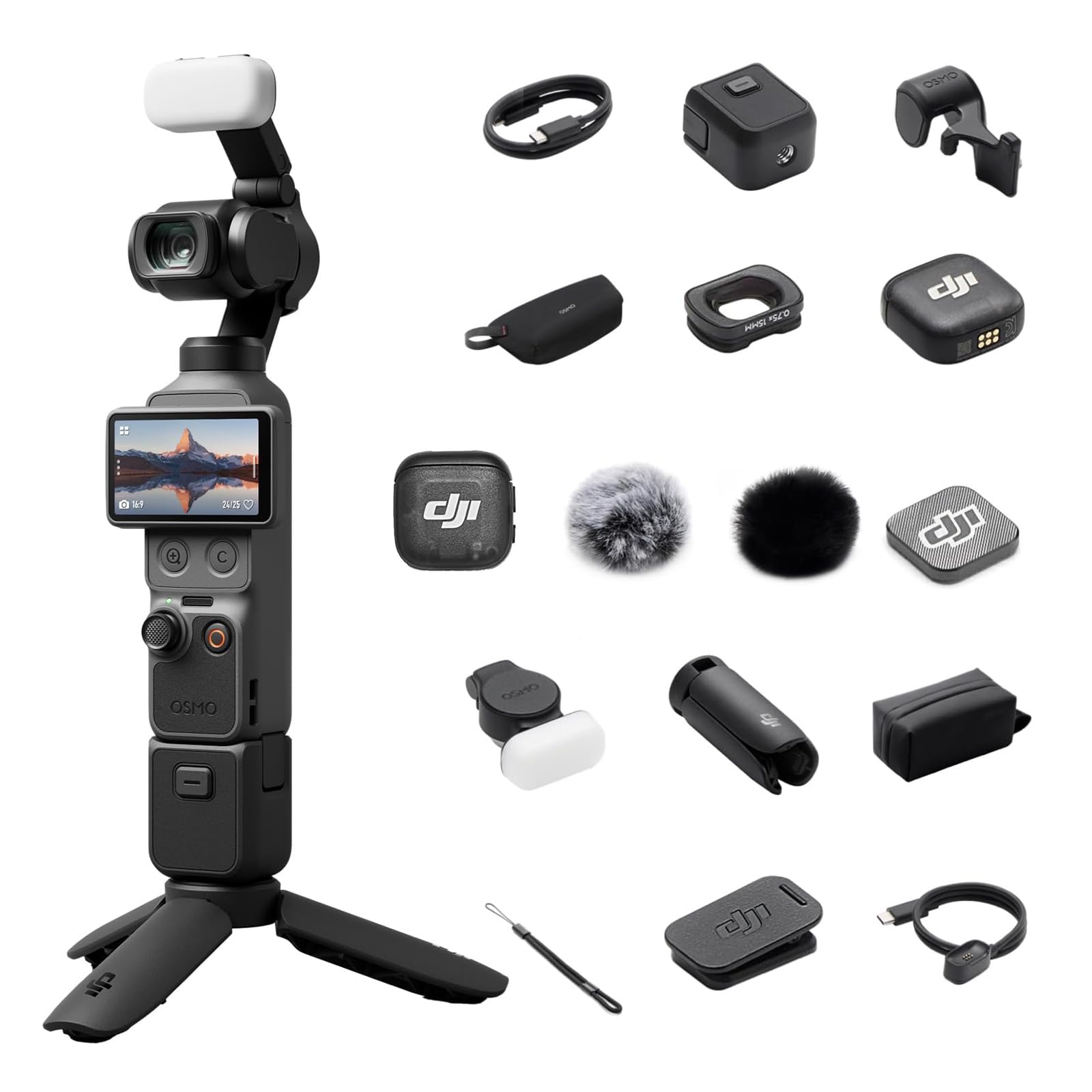 Amazon.com : DJI Osmo Pocket 4 Creator Combo, Pocket Gimbal Vlog