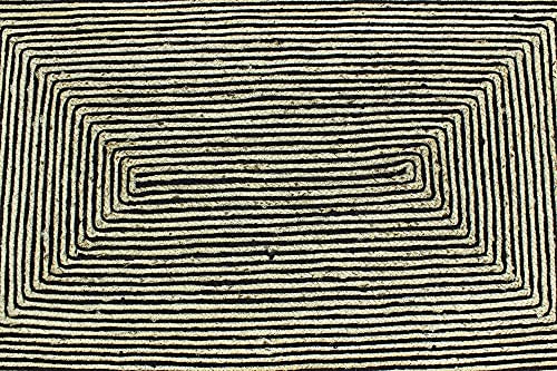 Tapis en jute tressé noir, la solution réversible pour protéger vos sols - 6