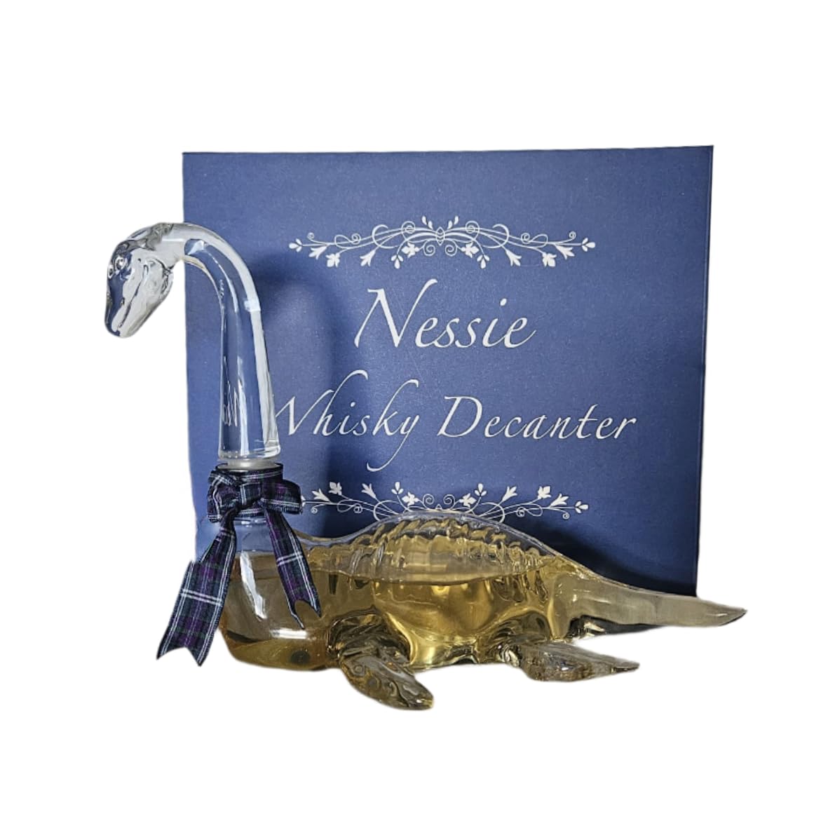 Nessie's Treasure Transparent Nessie Whisky Decanter |Loch Ness Monster Scotch Decanter |Unique Scottish Gift |Highland Barware |Gift For Him Or Her | Highland Home Decor Small 250Ml
