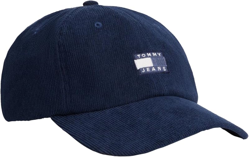 Sombreros Tommy Jeans para hombre | Gorra de béisbol ajustable con logo de pana