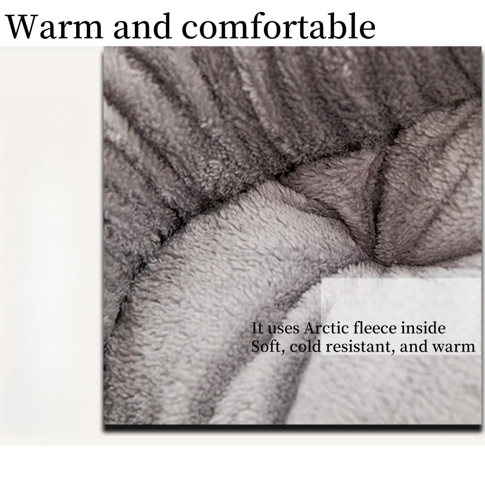 سرير كبير للقطط والكلاب، سرير بيضاوي الشكل داخلي للقطط والجراء مع قاعدة مضادة للانزلاق، سرير للقطط والقطط دافئ ومريح للحيوانات الاليفة، عش القطط، وسادة قبة، سرير للحيوانات الاليفة قابل للغسل