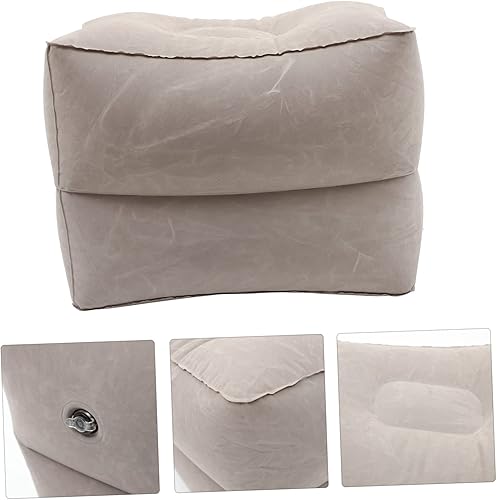 Miniatura 15 de CHILDWEET Juego de almohadas inflables para reposapiés para niños, altura ajustable, almohada de descanso de pies con asas dobles para viajes