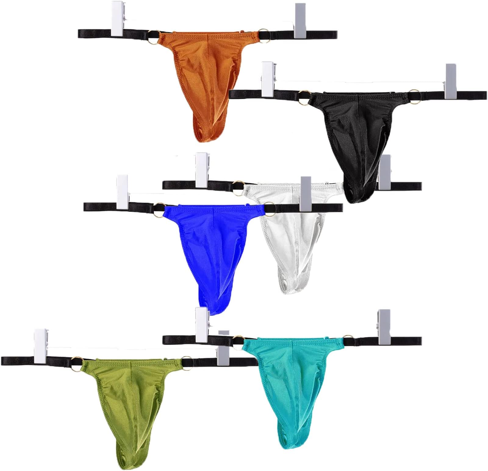 Men Thongs and G Strings Underwear Men Low Rise Solid Briefs
