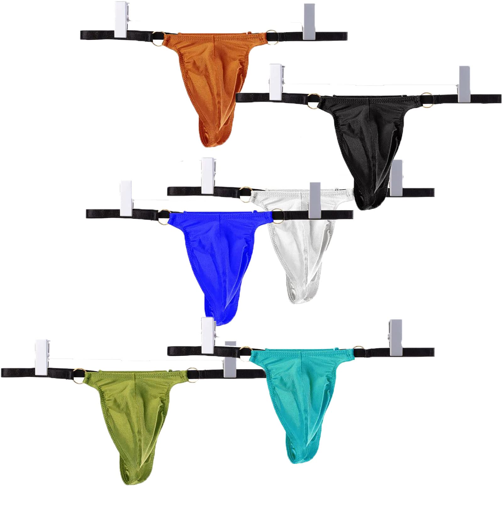 Men Thongs and G Strings Underwear Men Low Rise Solid Briefs