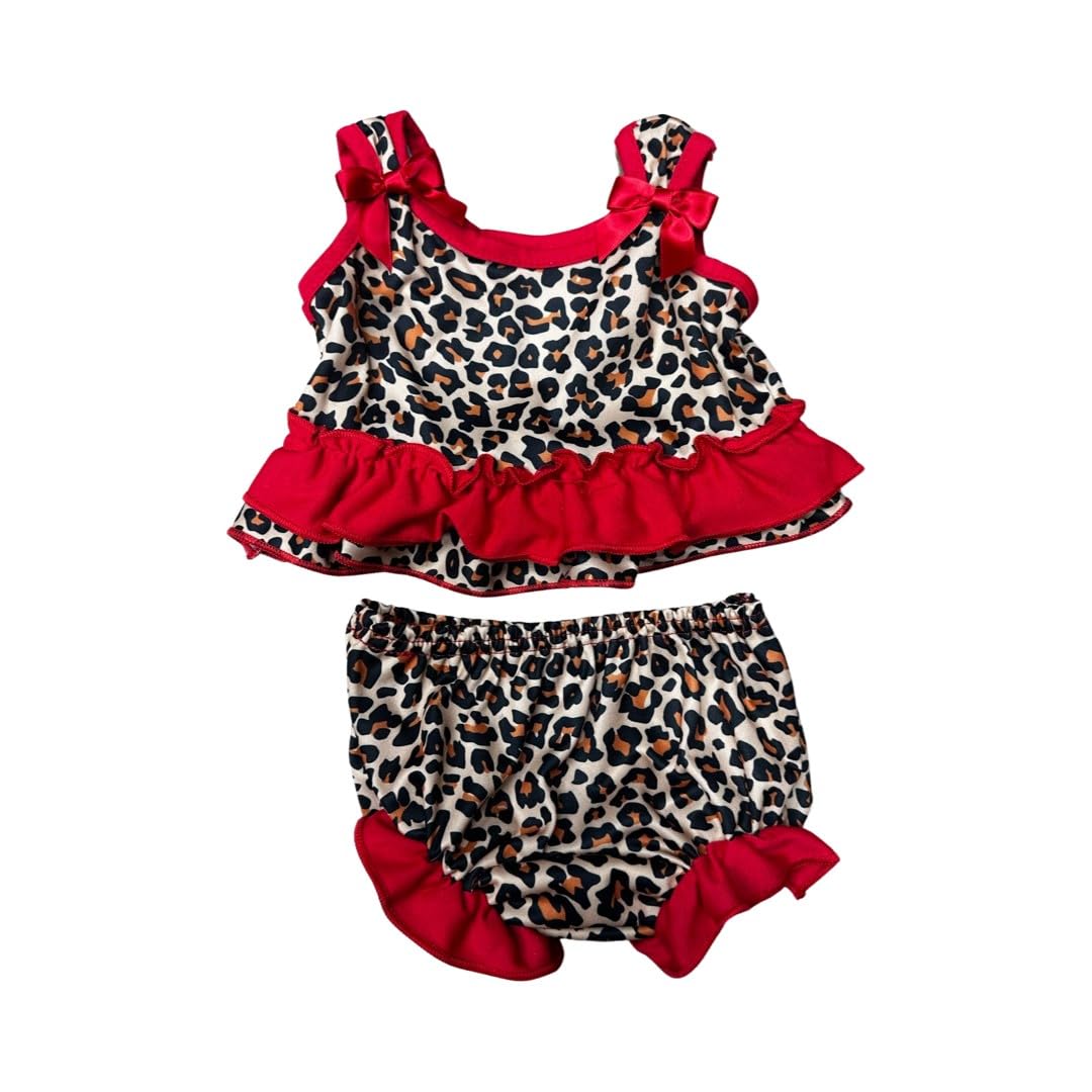 Laura DareLeopard Print Diaper Cover Set