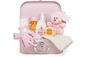Baby Box Shop - 12 Pcs Baby Essentials Newborn Girl Gift Basket