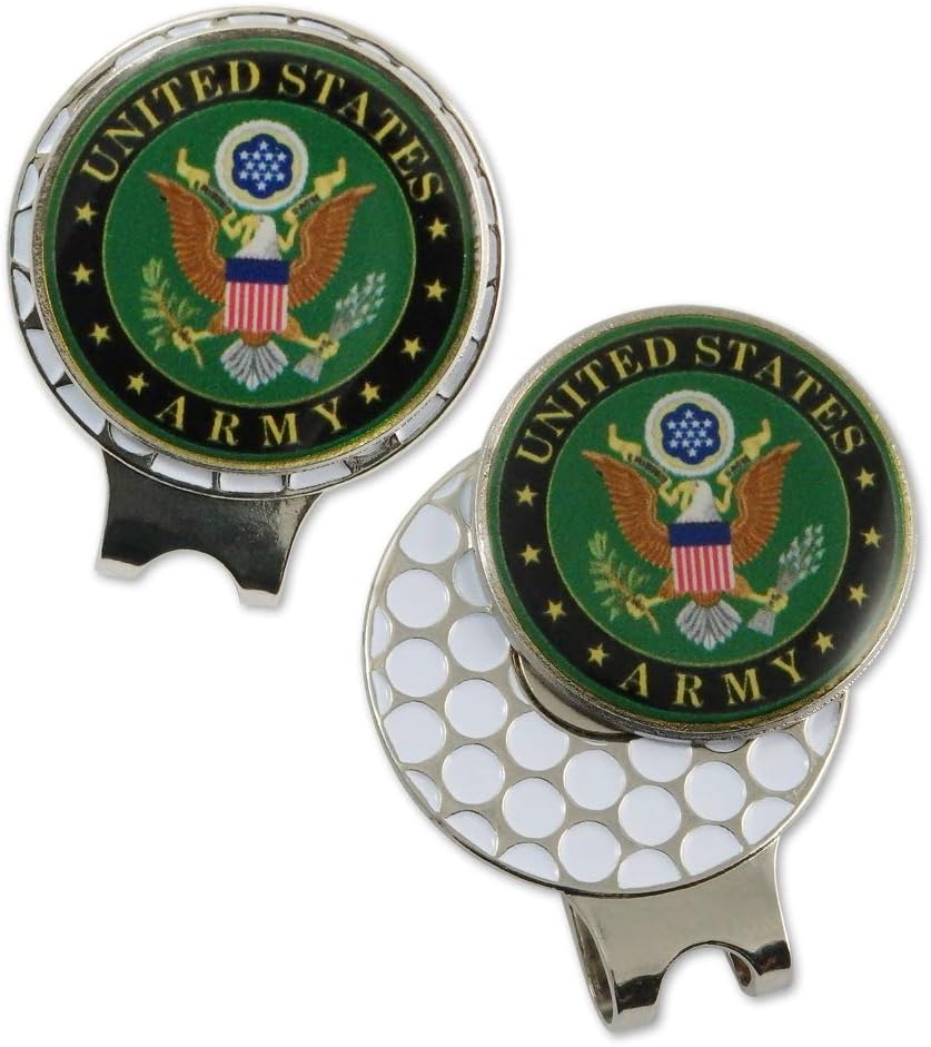 Indiana Metal Craft US Army Seal Ball Marker Golf Ball Design Hat Clip