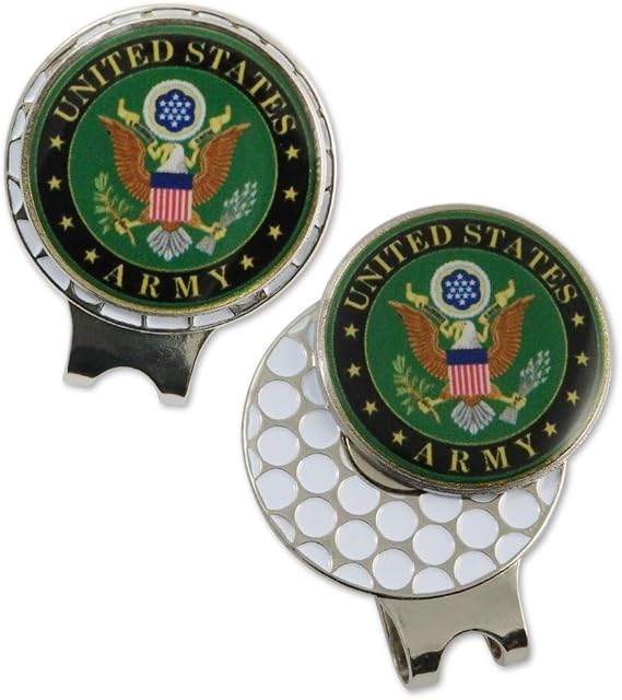 Review Indiana Metal Craft US Army Seal Ball Marker Golf Ball Design Hat Clip