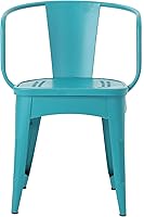 Vista 4 de Christopher Knight Home Lourdes Iron Bistro - Juego de 3 piezas, color verde azulado mate