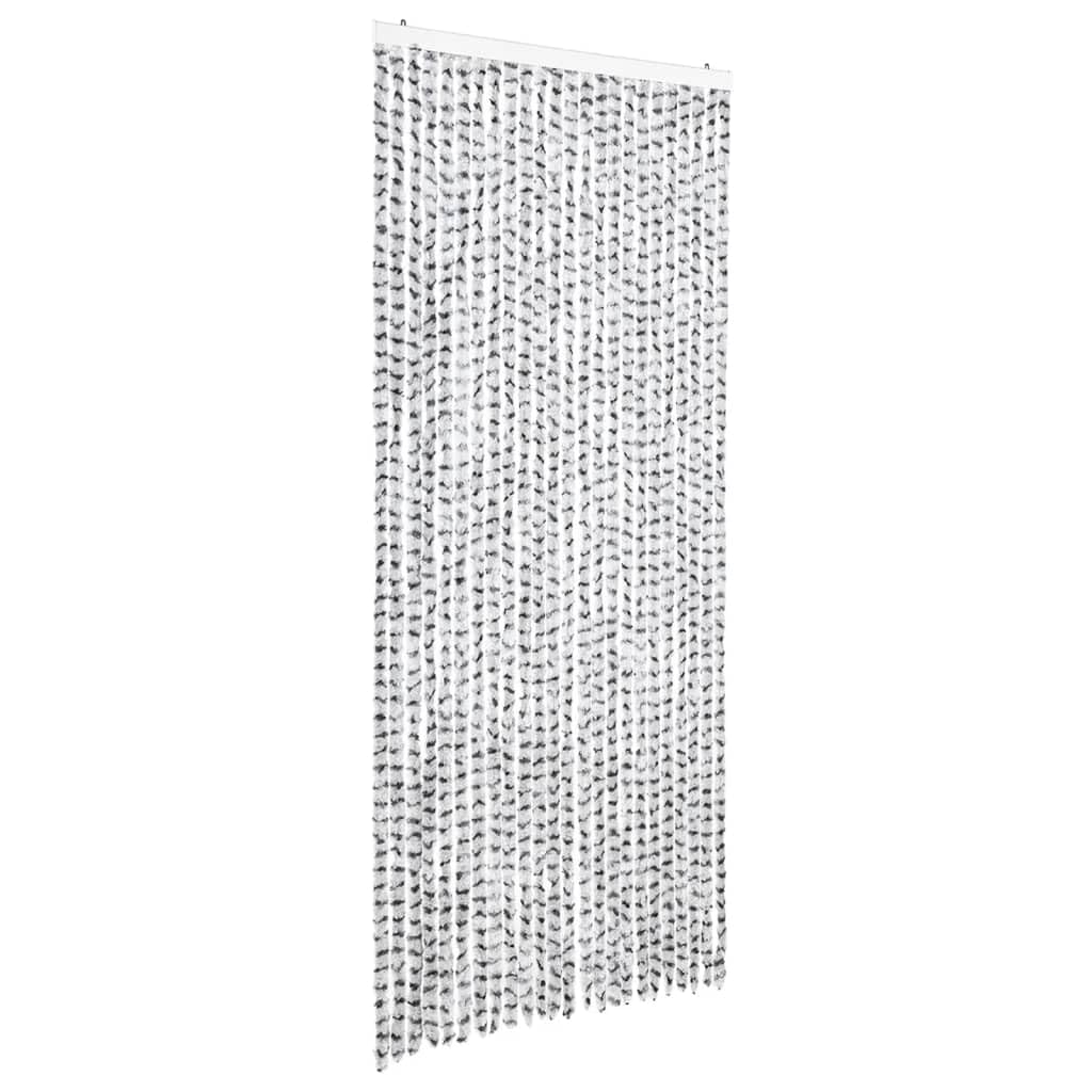 Moustiquaire chenille 100 x 220 cm Gris clair foncé